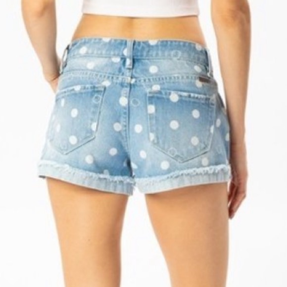 🔥KANCAN🔥POLKA DOT DENIM SHORTS - Picture 5 of 7